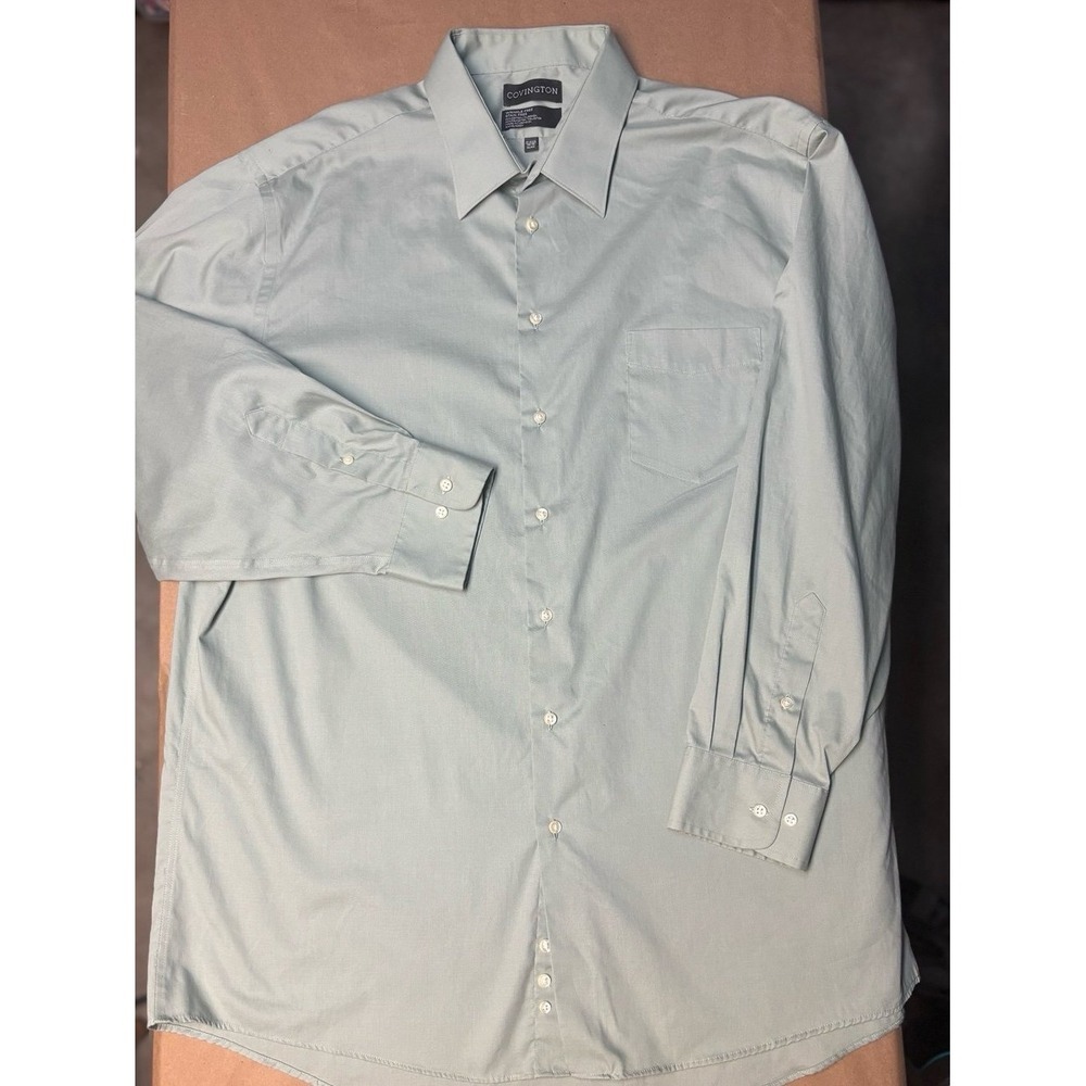 Men's COVINGTON Wrinkle & Stain Free‎ Shirt X-Large Green